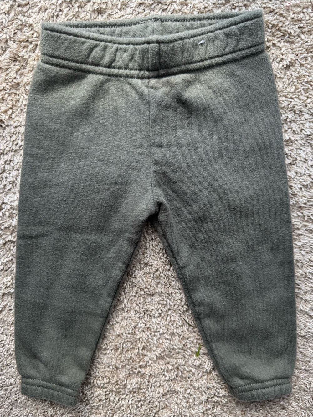 Garanimals Olive Green Fleece Jogger Pants 12M Baby Sweatpants